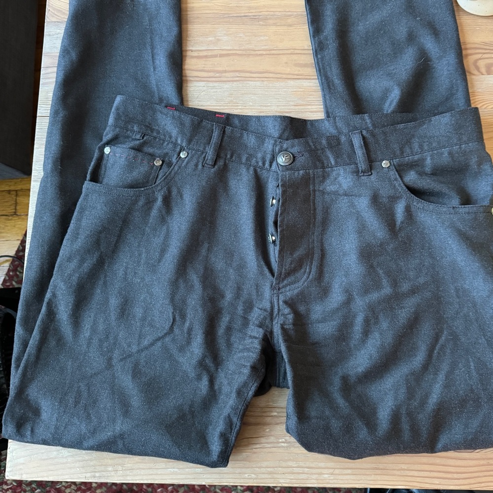 Isaia 37x31.5 Grey 5 pocket pants